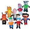 Cute Cartoon Panda Superman Plush Toy For Kids, Short-haired Stuffed Animal Doll