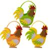 Felt Rooster Basket For Easter Easter Felt Rooster Basket 3x Cute Funny Farmhouse Chicken Egg Holder With Handle For Boys Girls