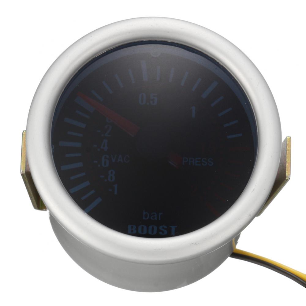 Dynoracing 2''52MM Turbo Boost Gauge 3 BAR Mechanical White Led Boost Gauge Smoke lens Boost Sensor BX101537