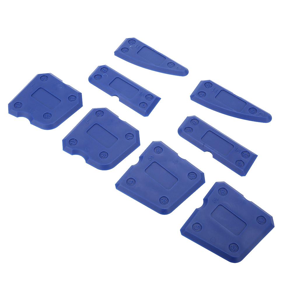 8PCS Caulk Tools Kit Silicone Glass Cement Caulking Scraper for Sealant Grout Finishing Sealing