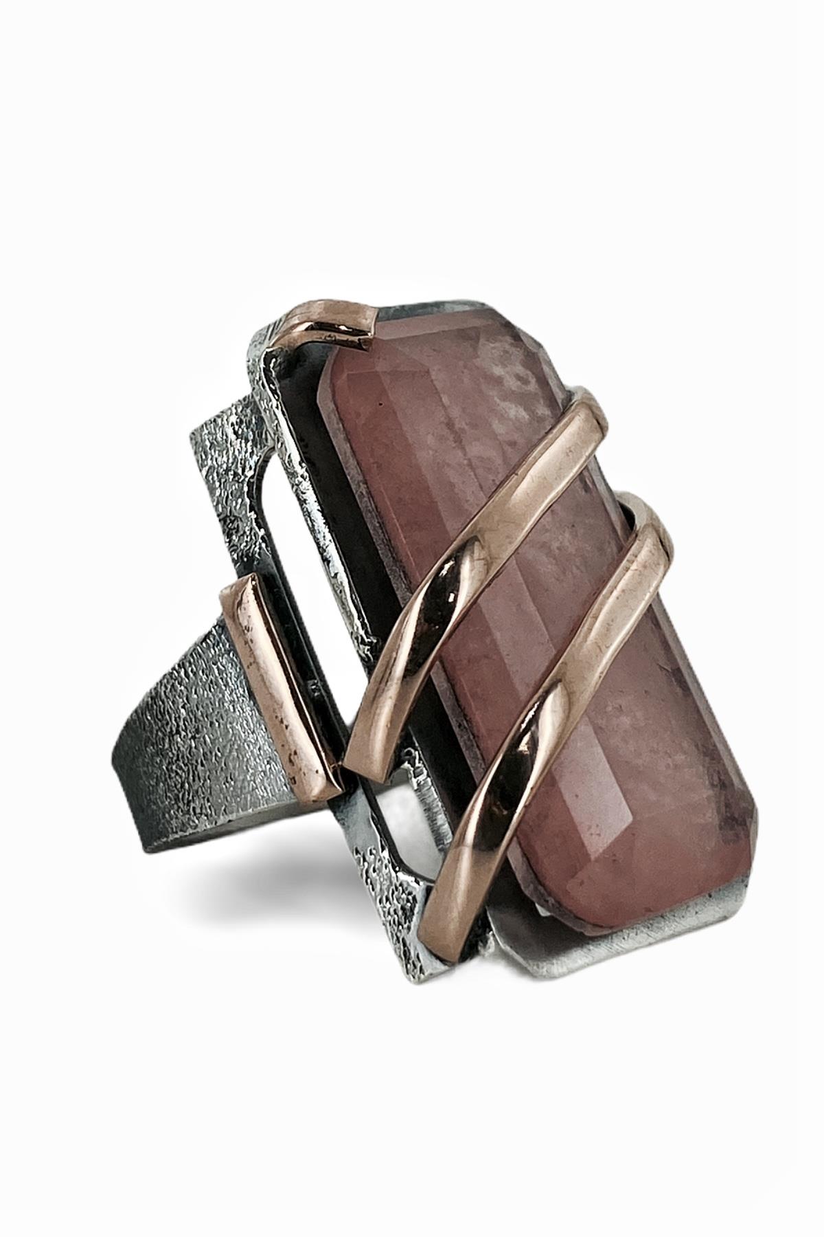 

Натуральный Qunzit Kunzit Ручная работа Специальное качество 925 Серебряное кольцо