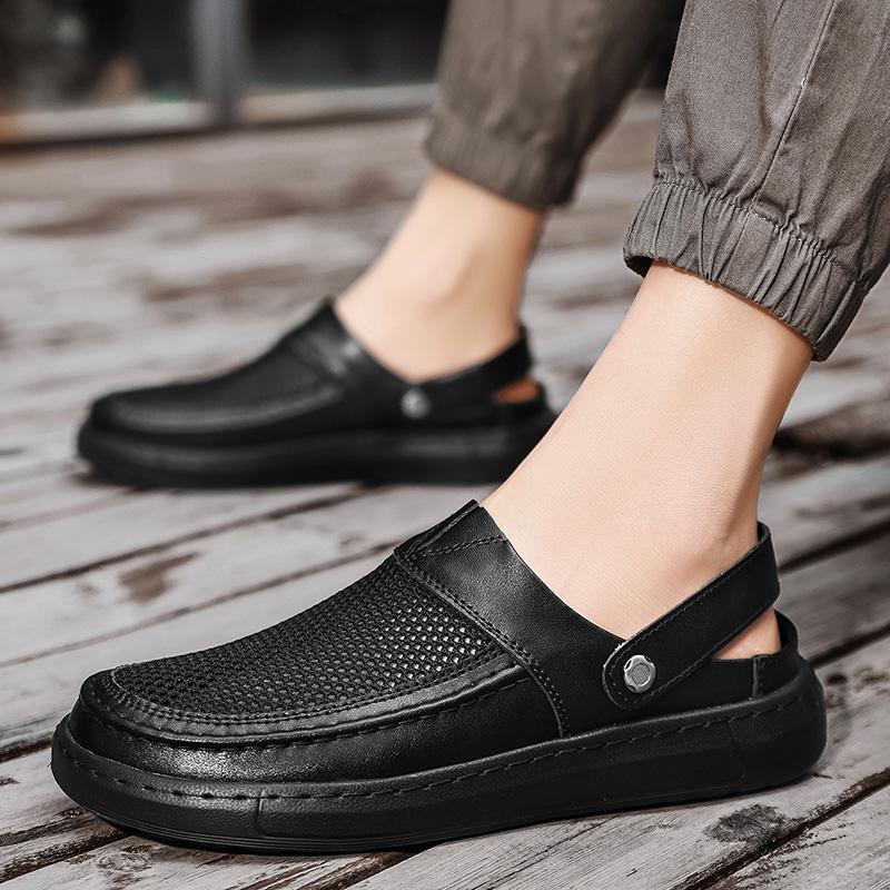 Fashion Fashionable Outdoor Men's Comfortable Thick Soled Casual Beach Shoes Summer New Men Breathable and Non Slip Water Wading Sandals