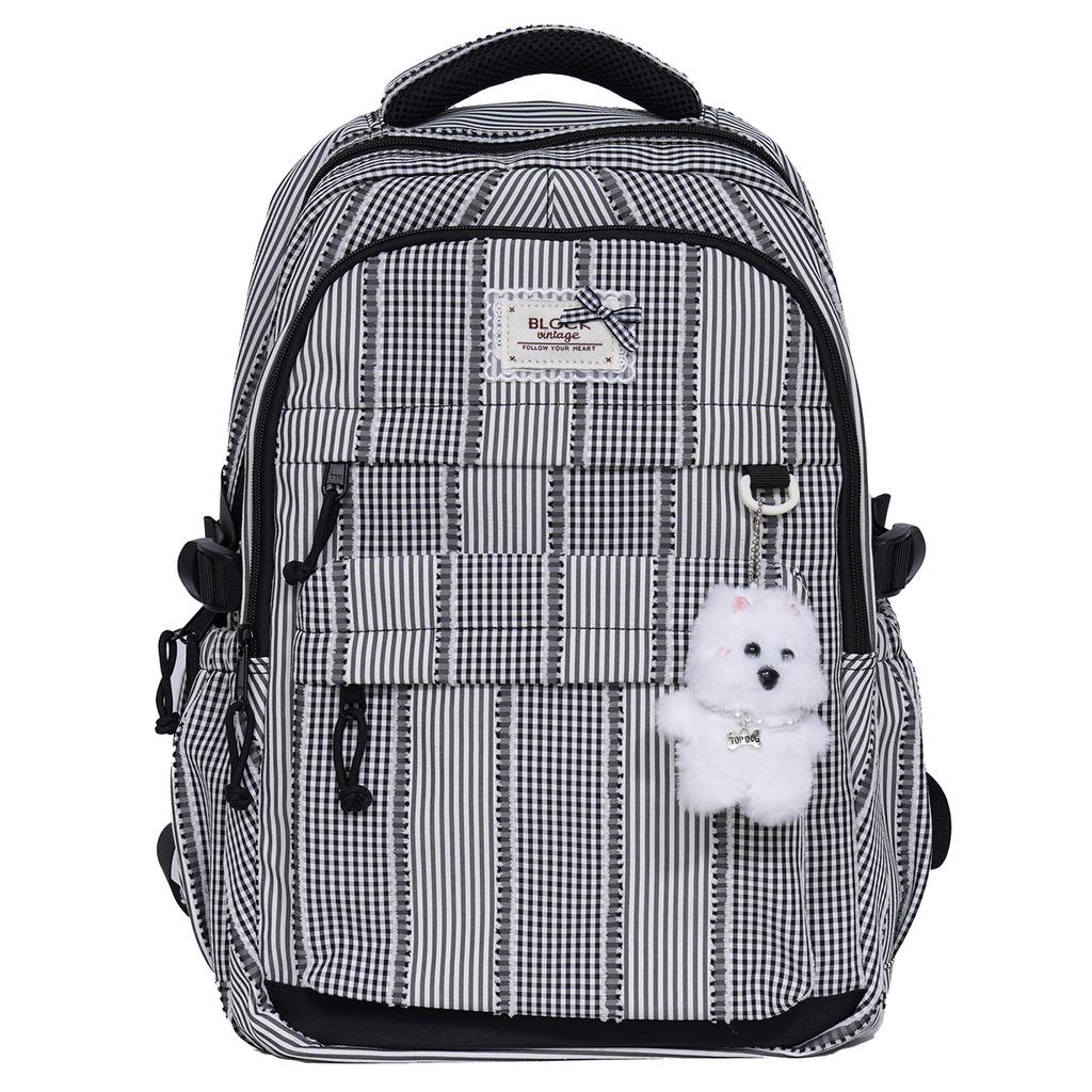 Schoolbag large capacity casual backpack Korean version ins college style schoolbag female junior high school students cute small fresh backpack