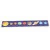 Solar System Model Board Long Blue Background Science Educational Wooden Solar System Puzzle Toy