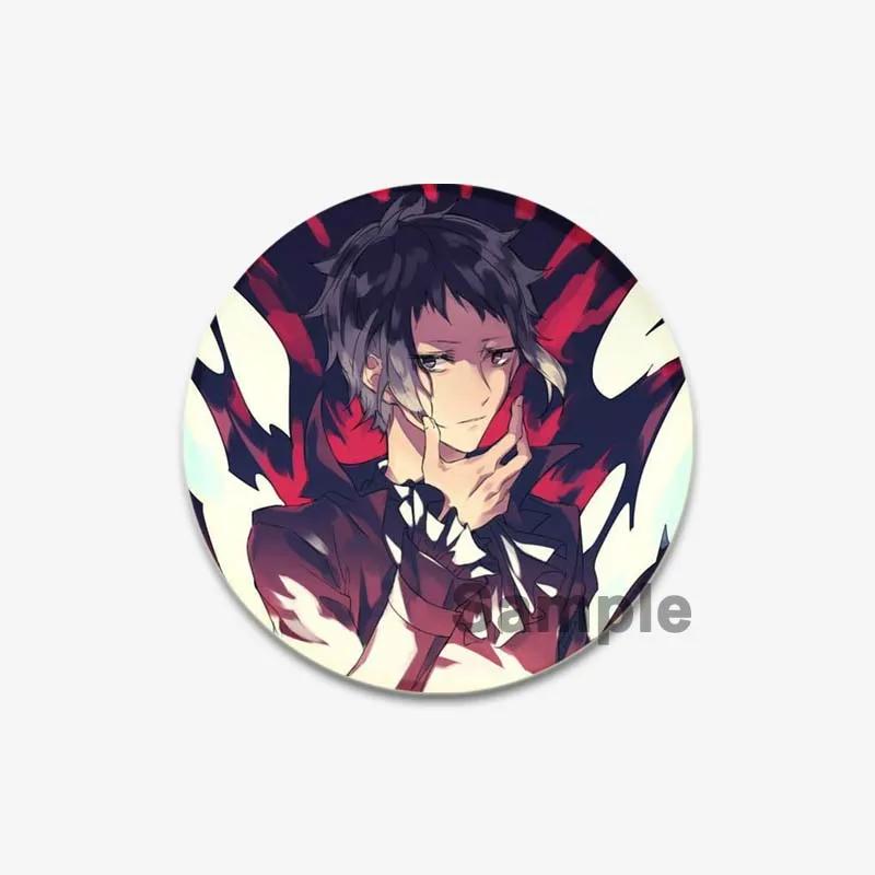 32/44/58mm Bungo Stray Dogs Pin Agency Atsushi Nakajima Dazai Osamu Soft Button Decorative Handmade Hat Badge Gift Accessory