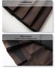 Women's Khaki High-Waisted A-Line Pleated Midi Skirt - 2024 Autumn/Winter Collection