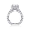 Fashion S925 Silver Ring Children'S Niche, Light Luxury And High Sense Stacking Wearing 5 Carat Moissanite Ring