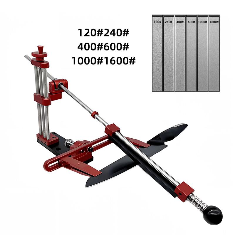 360° Rotation Flip Fixed-Angle Knife Sharpening Kit -Professional Knife Sharpener with Whetstones -Abrasive Holding System Tools