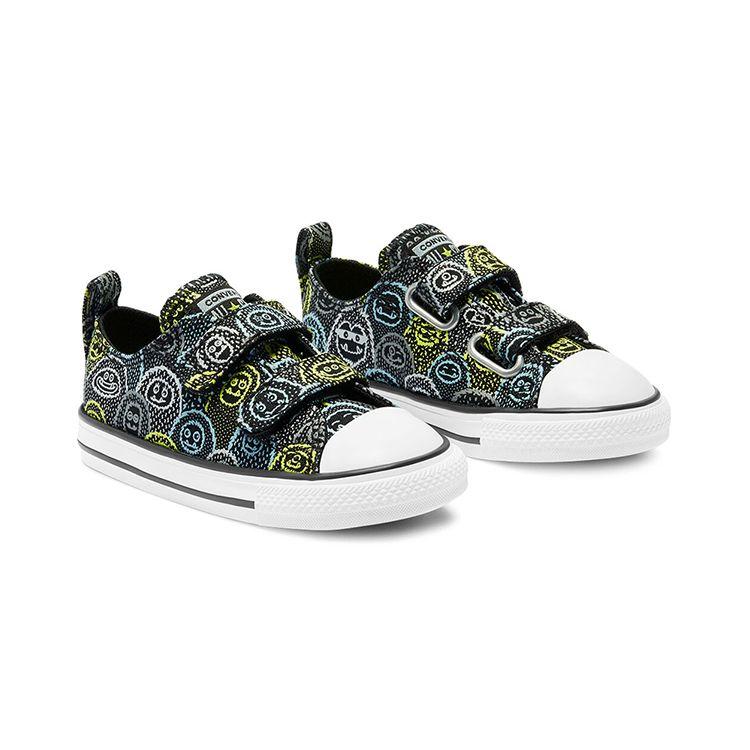Converse Chuck Taylor All Star Low Top Baby Walker Shoes Baby Shoes Black White Blue 769305C