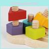 Holz Baby Schraubpuzzle Spielzeug mit Bärengestaltung zur Entwicklung der Hand-Auge-Koordination