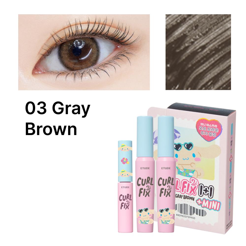 Etude [Tanning Cinnamoroll] Curl Fix Mascara 1+1 (+Mini Mascara 2.4g)