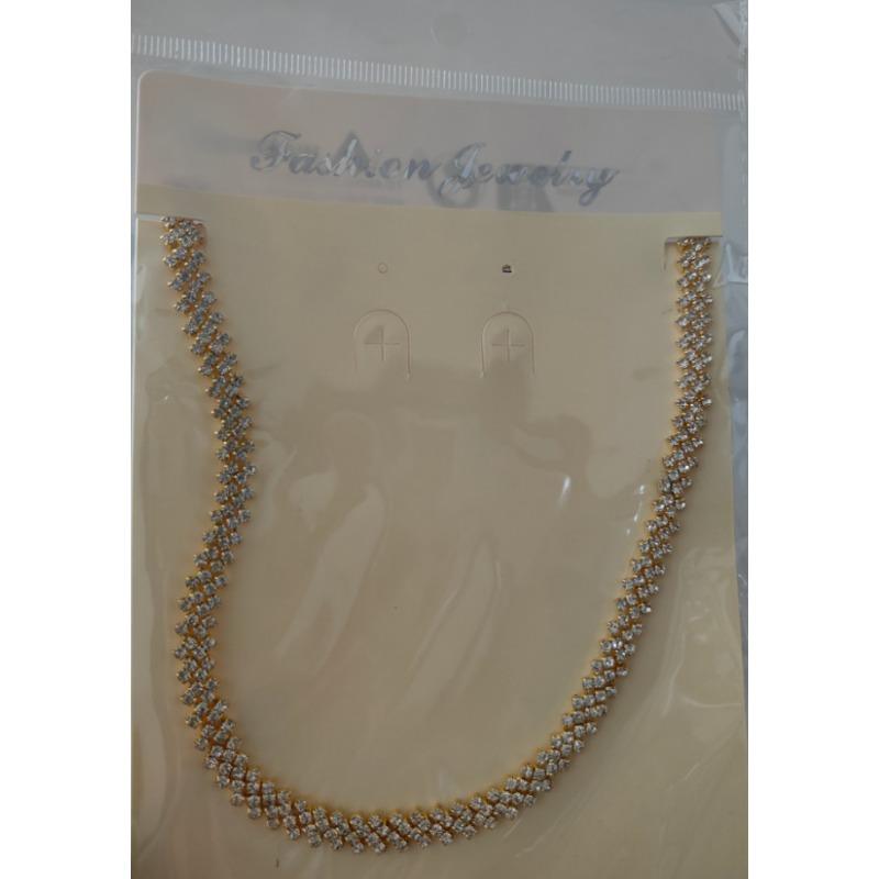 Lady's Sweet Necklace, Ear Ring and Bracelet. Unique Collar, Trendy and Fashionable, Versatile Neck Chain.