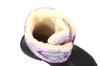Akiriko Snow Boots, 4cm Waterproof, Boa Cuff, Inner Cushion, Velcro Closure, Girls' Junior Size, Lavender/Purple, 18cm