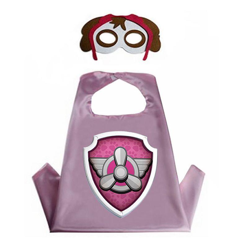 Vibrant Paw Patrol Cartoon Costume Cape And Mask Set For Kids Parties And Play