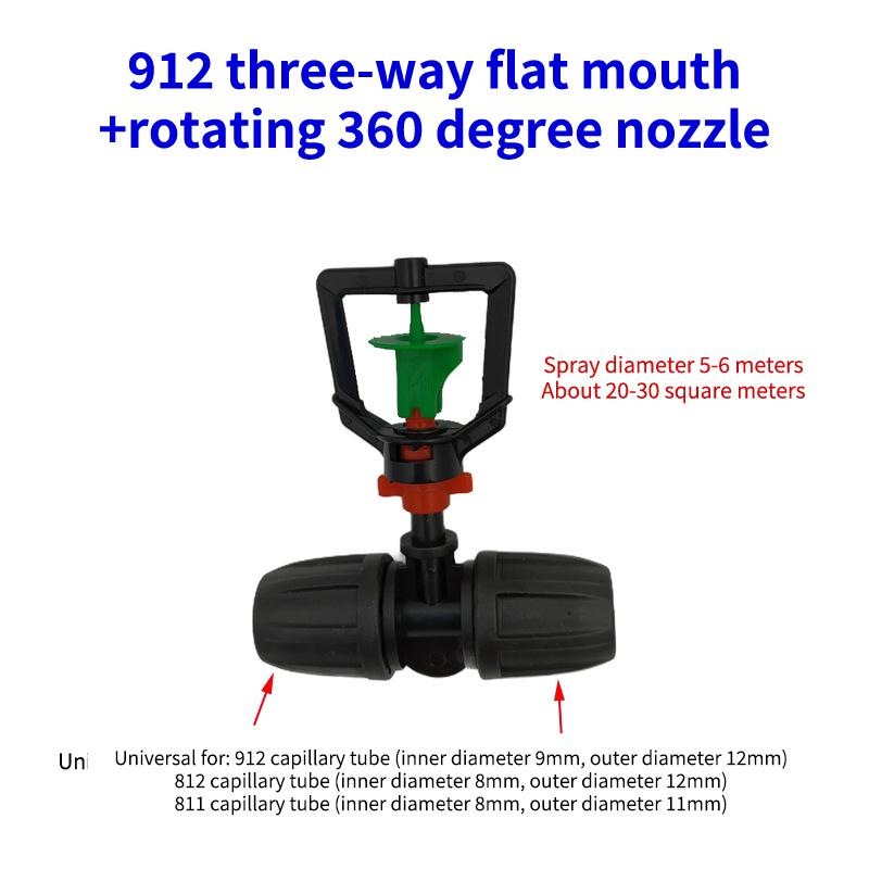 Hanging Misting Nozzle Fog Nozzle Hanging Anti Drip Misting Sprinkler Kits For 8/11 Hoses Mist Water Sprayer