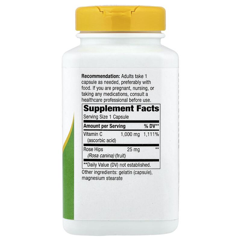 Vitamin C with Rose Hips, 250 Capsules