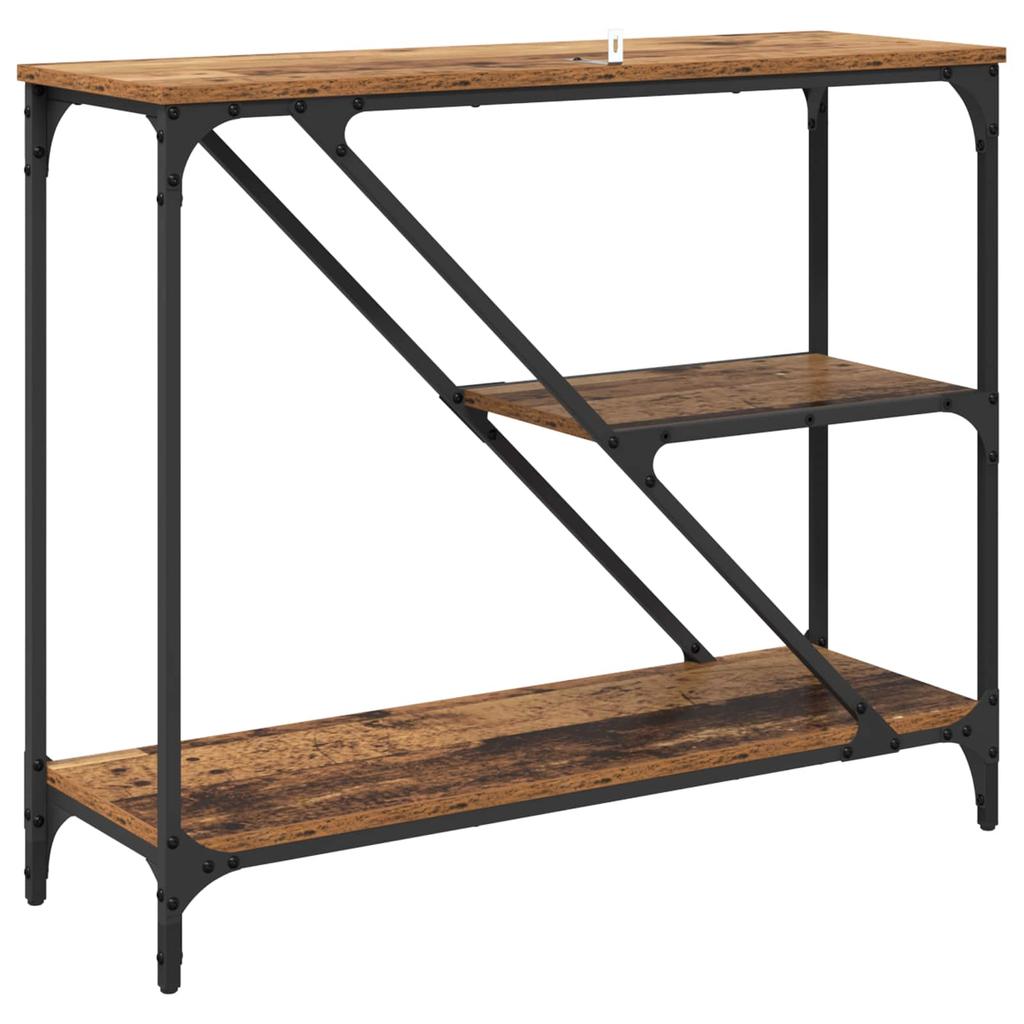Console Table Reclaimed Wood 88.5 x 30 x 75 cm Engineered Wood