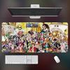 High Definition ONE PIECE Leather Mouse Pad Large Office Computer Desk Pad Non-slip Computer Keyboard Pad Animation Peripheral