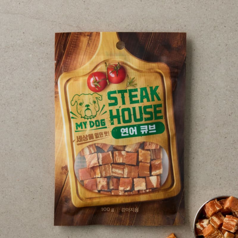 

[Pet] My Dog Steak House Cube 100 G Salmon
