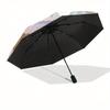 Sugarbunnies,Twins Automatic Folding Umbrella Simple 8 Rib Design, Bright Cartoon Pattern, Durable Iron Frame, Suitable For Travel, Outdoor,