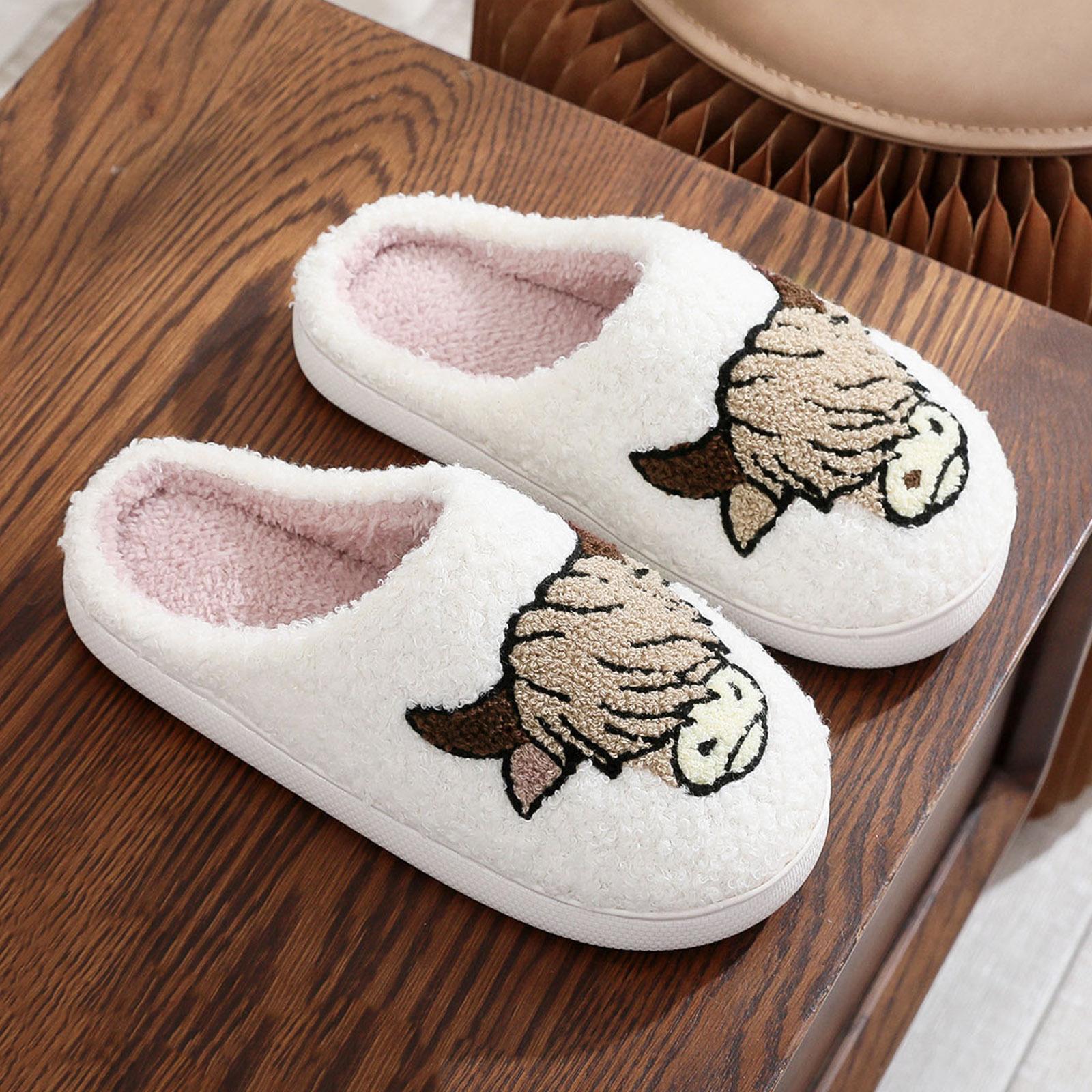 Женские тапочки-медведи теплые и милые с плюшевым декором удобные натягивающиеся парные для дома Zapatos De Mujer 38 1990₽