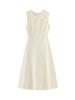 Elegant Three-Dimensional Beaded Floral Waist-Hugging Sleeveless Summer Dress for Women