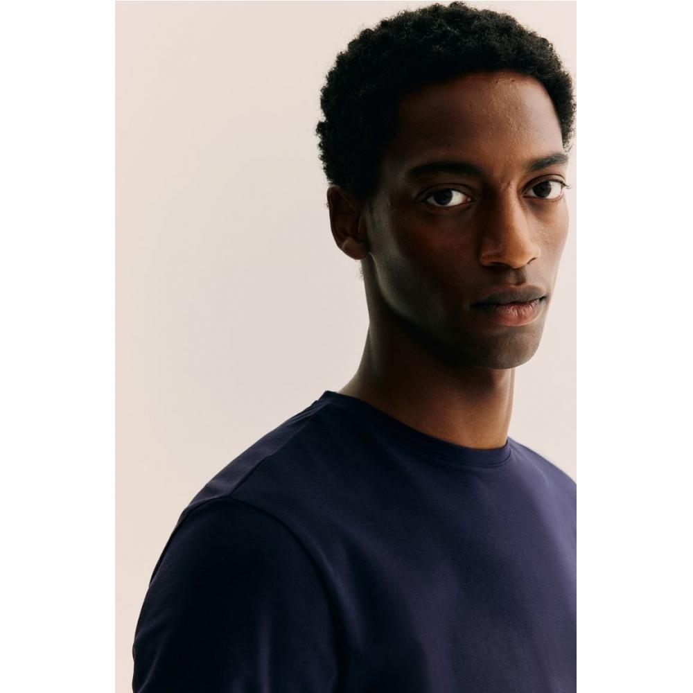 H M sliM FiT T sHirT Navy Blue