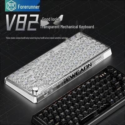 EWEADN V82 Wireless Transparent Mechanical Keyboard