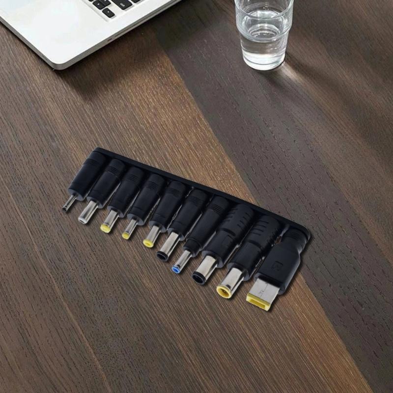 Multi Tip DC5521  Power Supply Adapter 10 in 1 Connector for Laptops Compatibles 5.5x2.1mm Socket