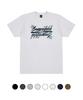 CREAM SODA LAB Crsdel Denim Lettering Short Sleeve T-Shirt (Type A)