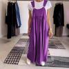 New Summer/Fall Women's Loose-Fit Waist-Tied Cotton-Linen Maxi Dress