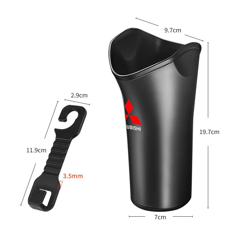 1/2Pcs Car Styling Car Storage Box Umbrella Garbage Organizer Bucket For Mitsubishi Lancer Lancer ASX Outlander 2 3 Pajero Mirage Exzos Pajero 4