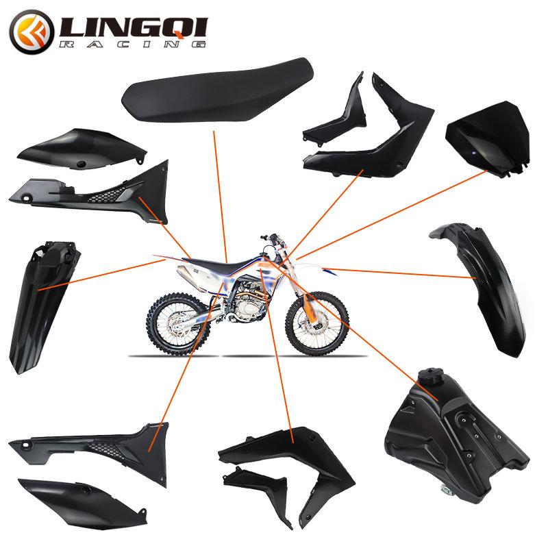 LINGQI RACING Full Body Fairing Cover Kit Set Plastic Fender Mudguard For Kayo T4 T2 T 4 Pit Dirt Bike Motorcycle Accessories