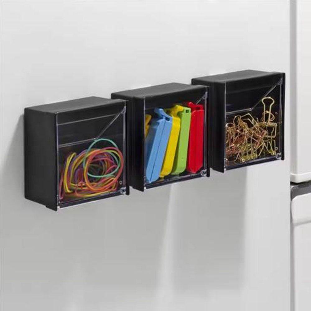Square Mini Storage Box Space Saving Data Cable Storage Box Cotton Pad Holder  Bathroom