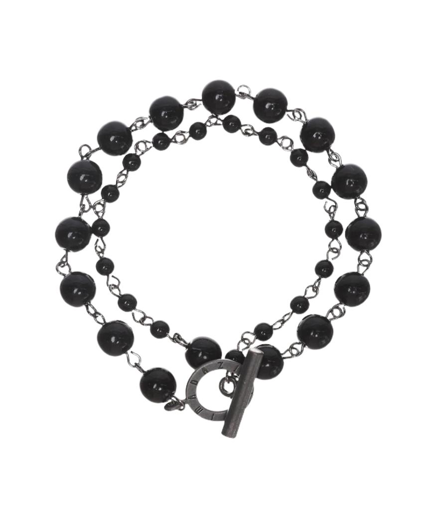 Pimadaziwin Black Chain Pearl Bracelet