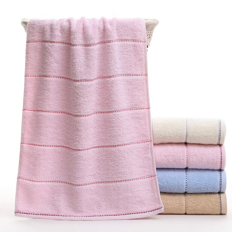 1 PC Cotton Towel Soft Absorbent Thickened Household Polyester Cotton Face Towel Cotton Towel Comfortable Textile Towels for The Home