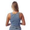 Levis Womens/Ladies Raine Denim Low Plunge Sleeveless Crop Top