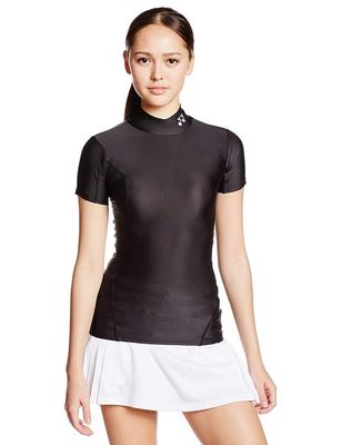 Camisa de Tênis 007 Preta XO Feminina Gola Alta Manga Curta STB-F1503