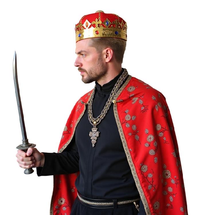 King Crown Hat Royal King Crowns Party Hat King Queen Crowns Birthday Crown Hat Halloween Headwear Costume Accessories