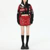 Detachable 2-in-1 American Racer Suit Women Moto Jacket Mini Skirt 2-Piece Set