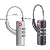 Portable Security Tsa Customs Lock Overseas Customs Clearance Trolley Luggage Suitcase Backpack Password Padlock Steel Cable