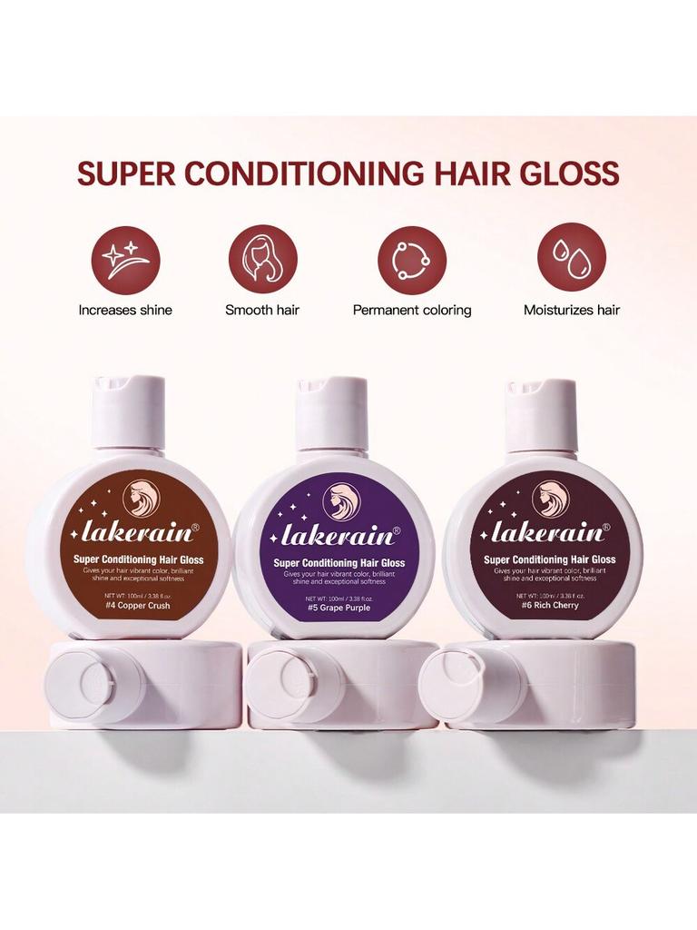 Brillo para el Cabello Super Acondicionador de 6 Colores. Aceite para Colorear Cuidado del Cabello. Aceite de teñir. Mejora la vitalidad de H