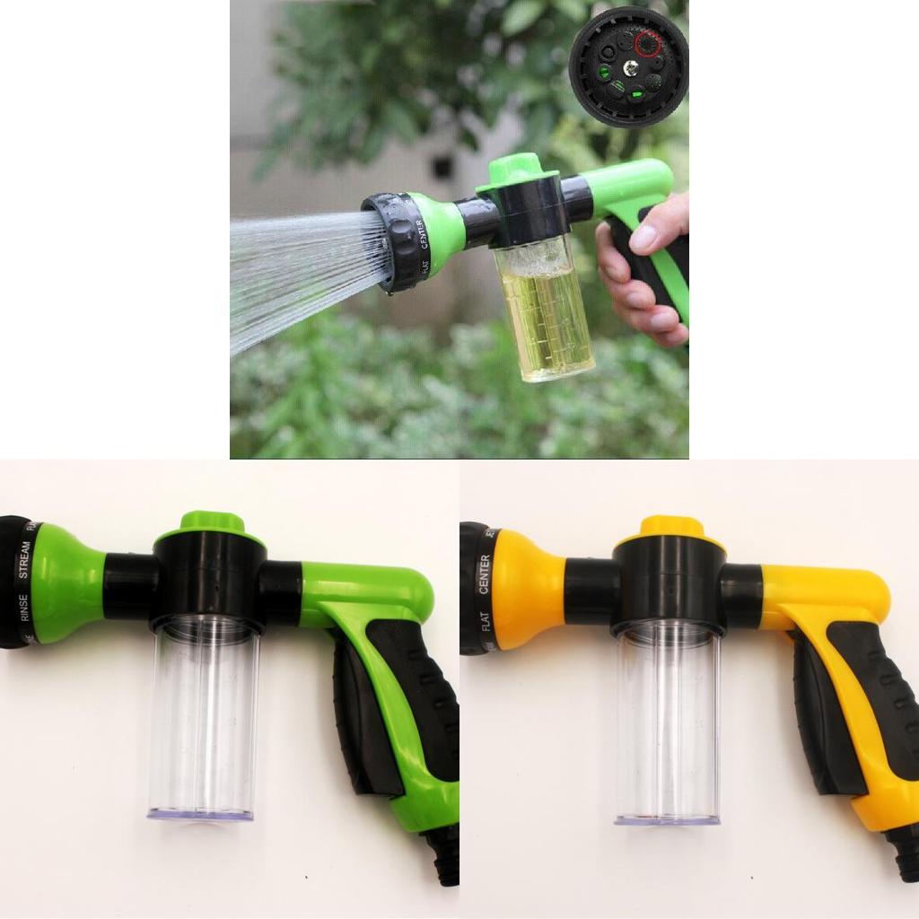 Multimode Foam Water Gun With Soap Dispenser For Car Wash And Garden Irrigation