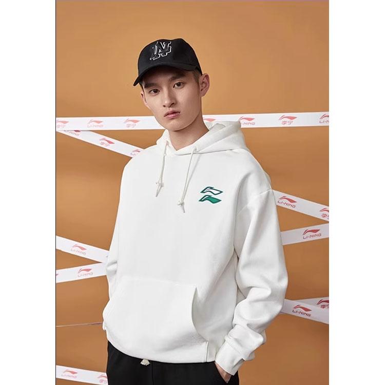 Li Ning Sports Fashion Collection Sweatshirt Unisex White AWDTC13-2