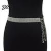 Waist Cincher Accessory Slim Sparkling Belt 9 Rhinestone Rows Chain