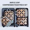 4Pcs/set Creative Printed Compression Packing Cubes Organizer Set Lightweight Travel Suitcase Clothes Storage Bags