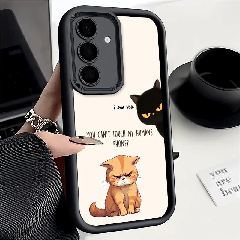 Phone Case for Samsung Galaxy S26 S25 Ultra S24 FE Funny Dont Touch My CallPhone Shell S23 Plus S22 + S21 S20 5G Soft Silicone F