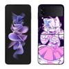 Boykisser Phone Case For Samsung Z Flip 7 6 5G Galaxy Z Flip 5 4 3 Black Hard Cell Cover Luxury PC Shell Coque