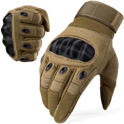 WTACTFUL Tactical Motorcycle Gloves with Smartphone Ideal for and Brown B8 Men's Compatible, Cycling, Fishing, Mountaineering, Hunting, Travel,