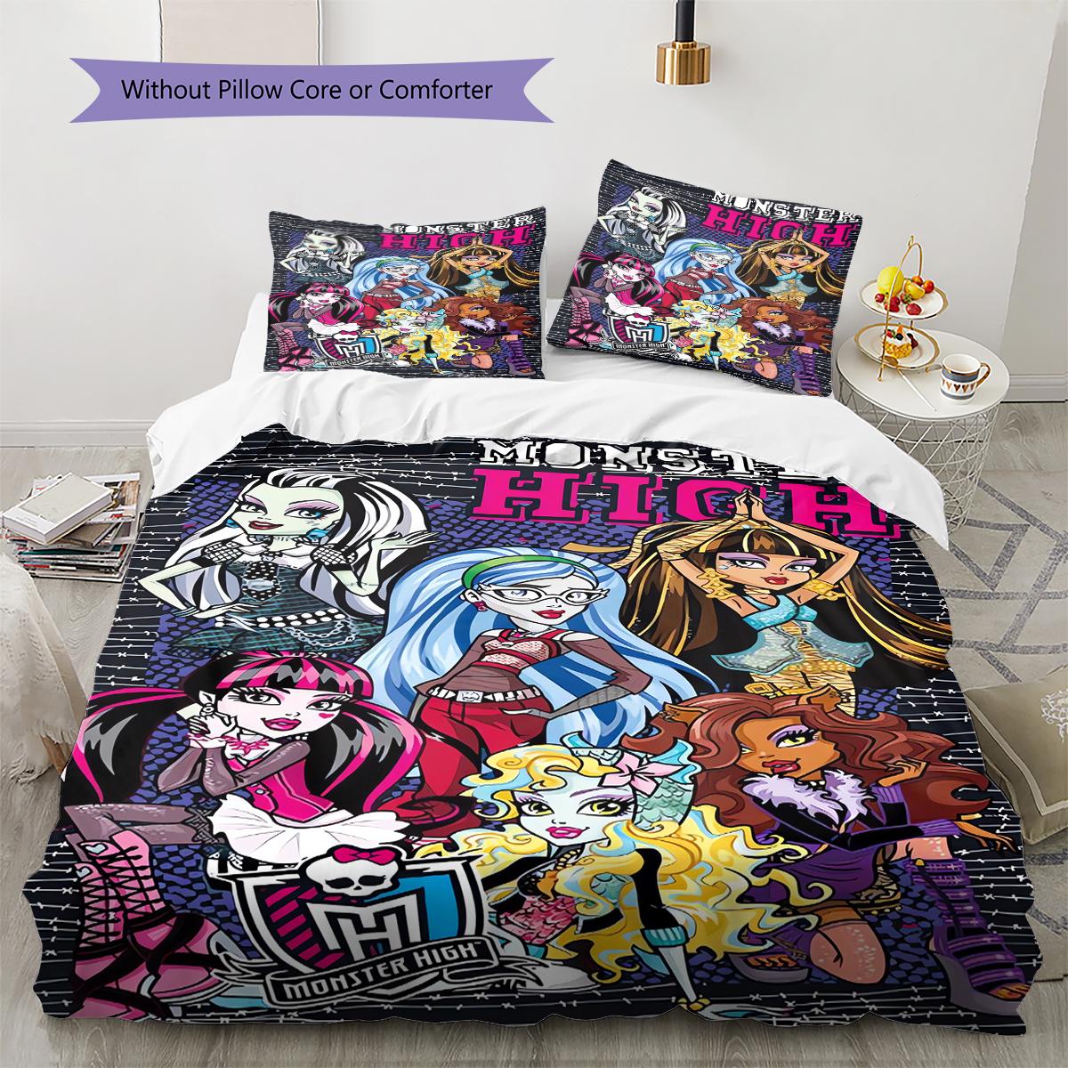 Monster High raksta gultasveļas sega un